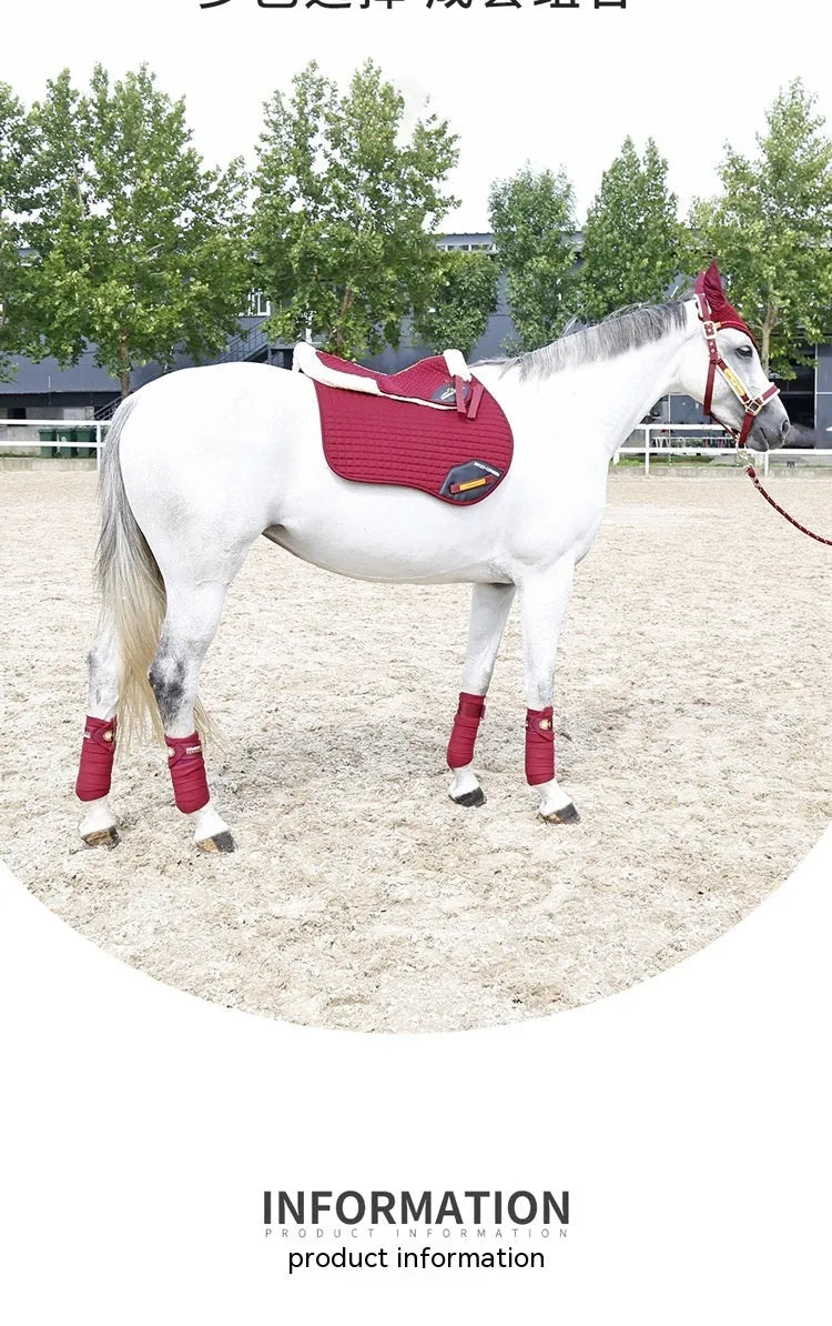 Riding saddle pad for equestrian and cycling with shock absorption waist protection