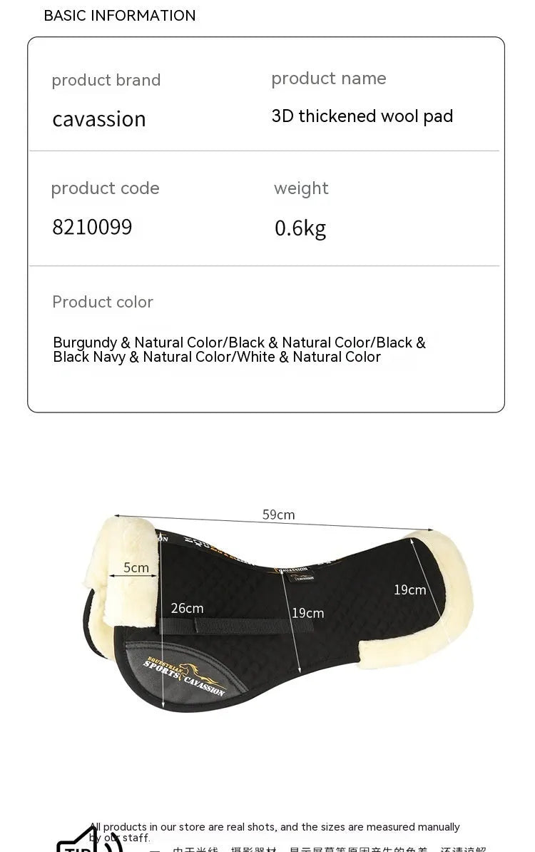Riding saddle pad for equestrian and cycling with shock absorption waist protection