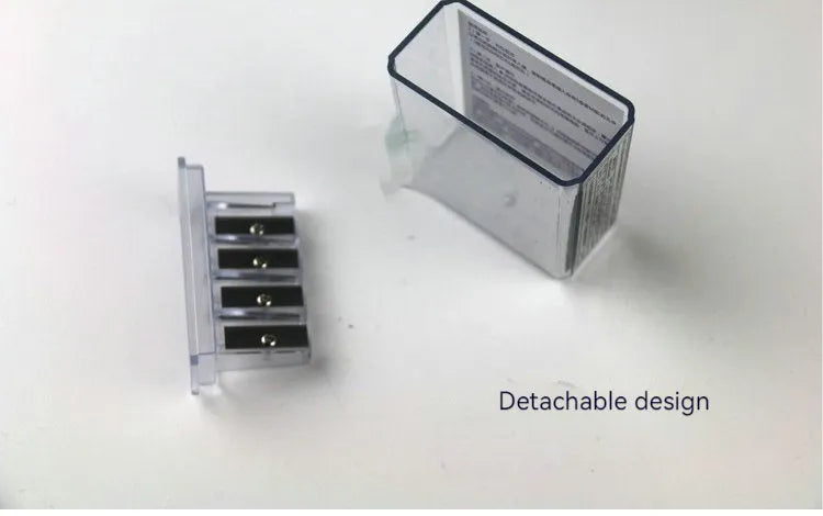 Four-hole geometric plastic pencil sharpener for art sketching with maintenance screwdriver