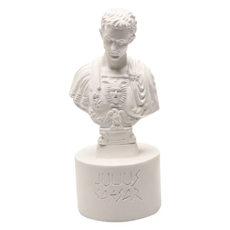 White synthetic resin American creative character modelling pen holder for desk organisation