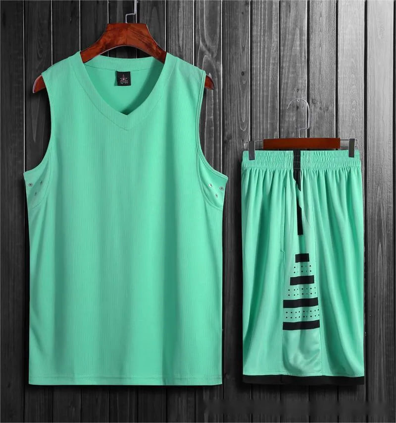 A white breathable sports vest for basketball and campus training on a mannequin.