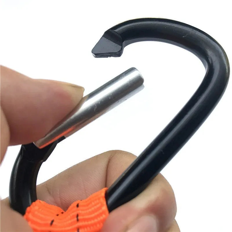 Orange fishing rod safety rope showing 90cm length and connector ends