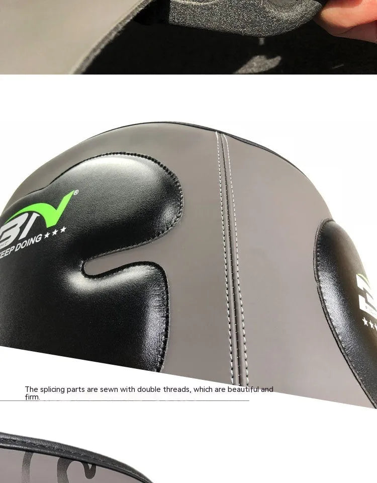 Sanda boxing breast protection target in dark grey or khaki colour for waist protection during martial arts training