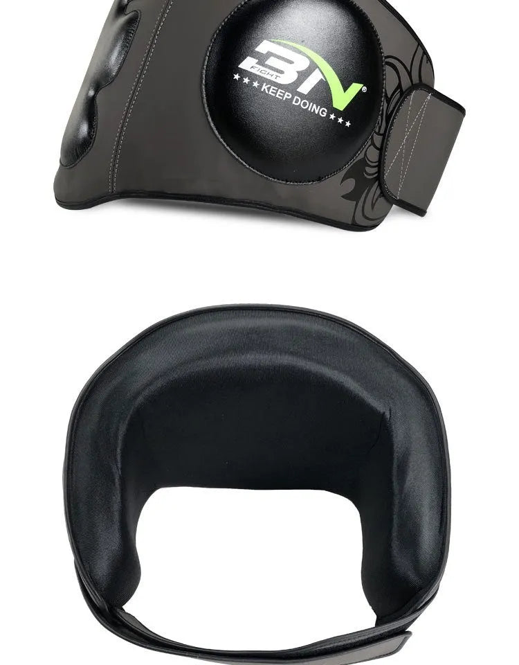 Sanda boxing breast protection target in dark grey or khaki colour for waist protection during martial arts training