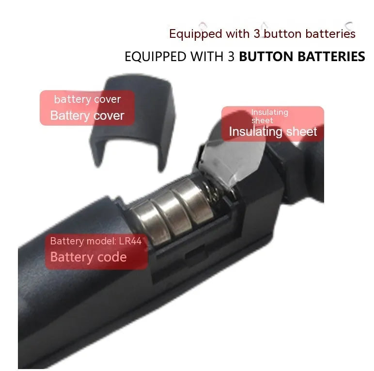Golf putter laser aiming instrument accessory showing laser sight component with optional zipper box and tripod configurations