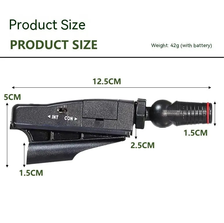 Golf putter laser aiming instrument accessory showing laser sight component with optional zipper box and tripod configurations
