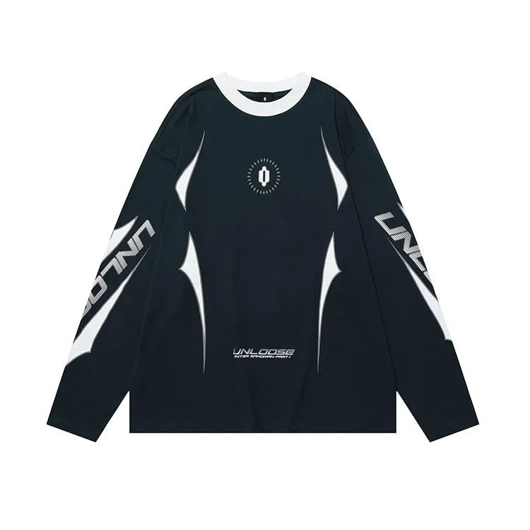 Men's grey khaki cotton pullover with drop shoulder sleeves and loose fit design