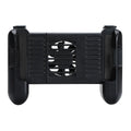 Black Bluetooth gaming controller with cooling system for Apple iPhone compatibility