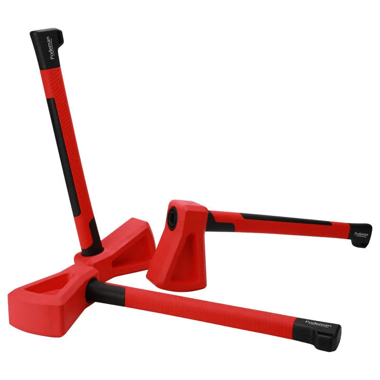 Red plastic home fitness axe muscle trainer equipment for resistance training