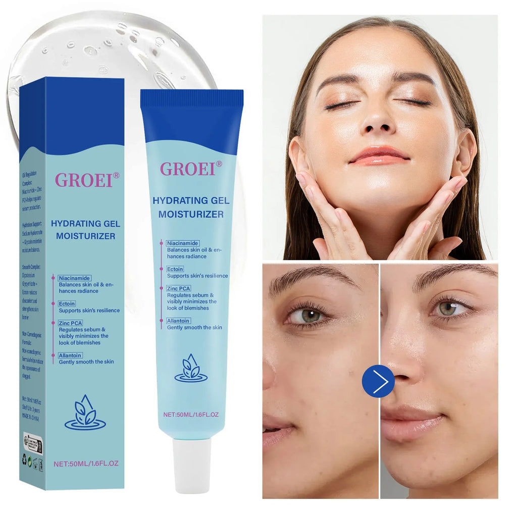 50ml jar of hyaluronic acid moisturising facial gel for hydration