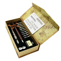 Handmade glass crystal wooden dip pen set in gift box with stainless steel nib