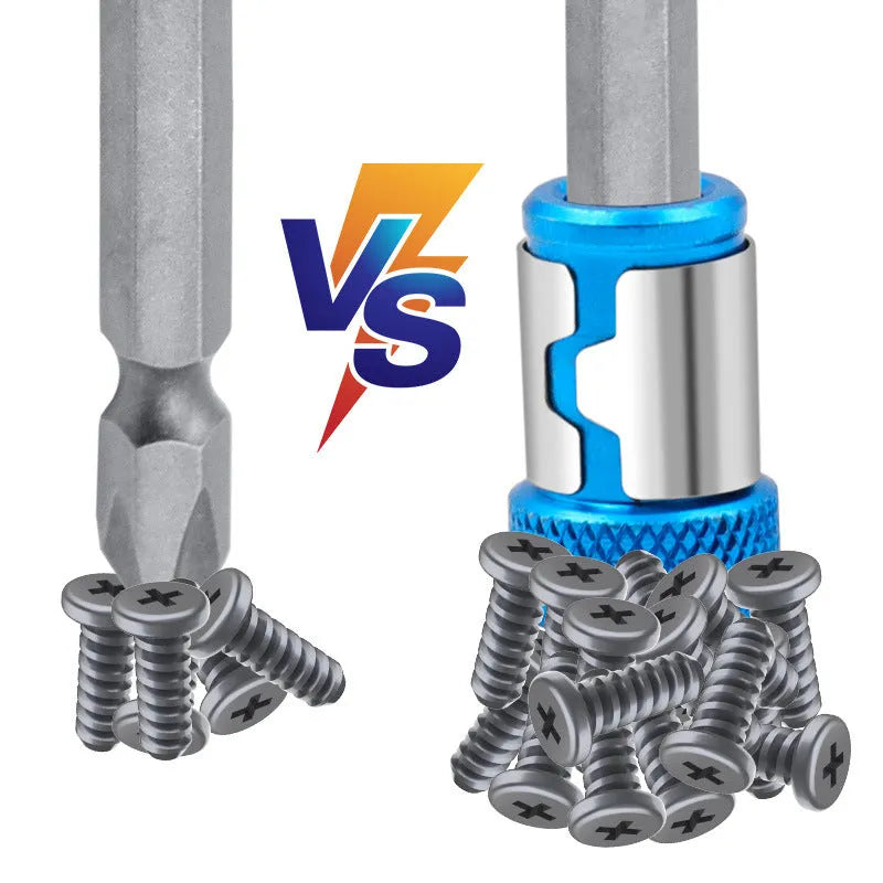 Light blue magnetic screwdriver bit with high carbon steel construction and metric system type 0 specifications