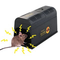 Black high voltage trigger rodent killer electric trap measuring 208x115x75mm with plug options