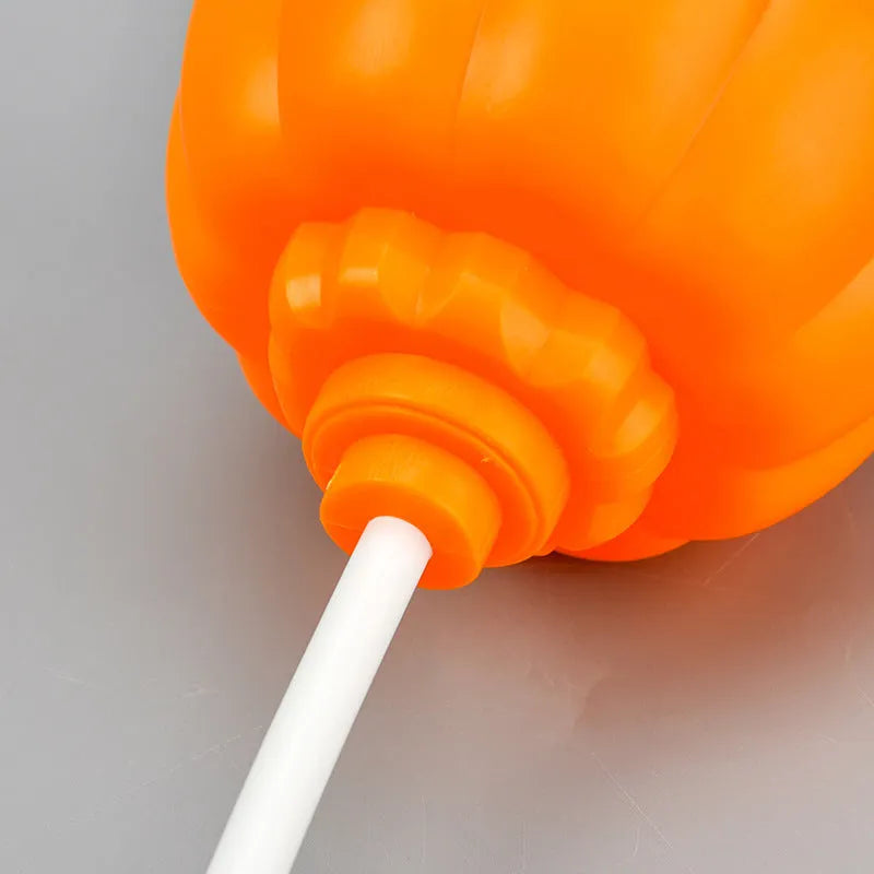 Plastic pumpkin decorative lamp with USB charging in yellow or purple light colours