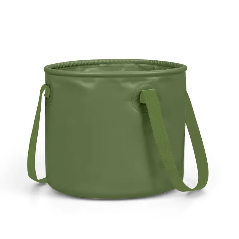 Army green folding telescopic ventilation duct made from PVC mesh cloth with polypropylene ribbon