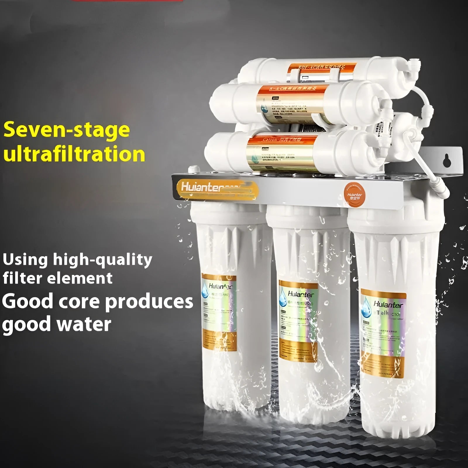 White plastic water purifier filter element for household direct drinking tap water systems single pack