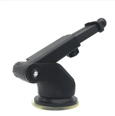 Car phone bracket with telescopic adjustable rod for dashboard mounting