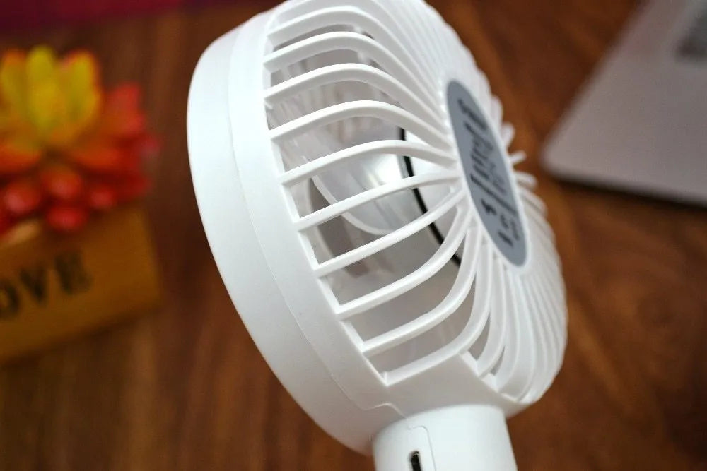White ORICO FH1 portable USB rechargeable handheld and desktop fan
