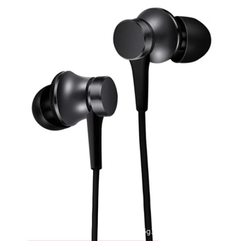 Piston in-ear headphones with 3.5mm wired connection in black, blue and red colour options