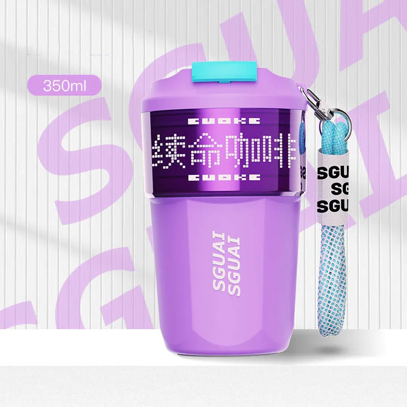 Japanese-style stainless steel portable coffee cup with 50mL capacity in multiple colours.