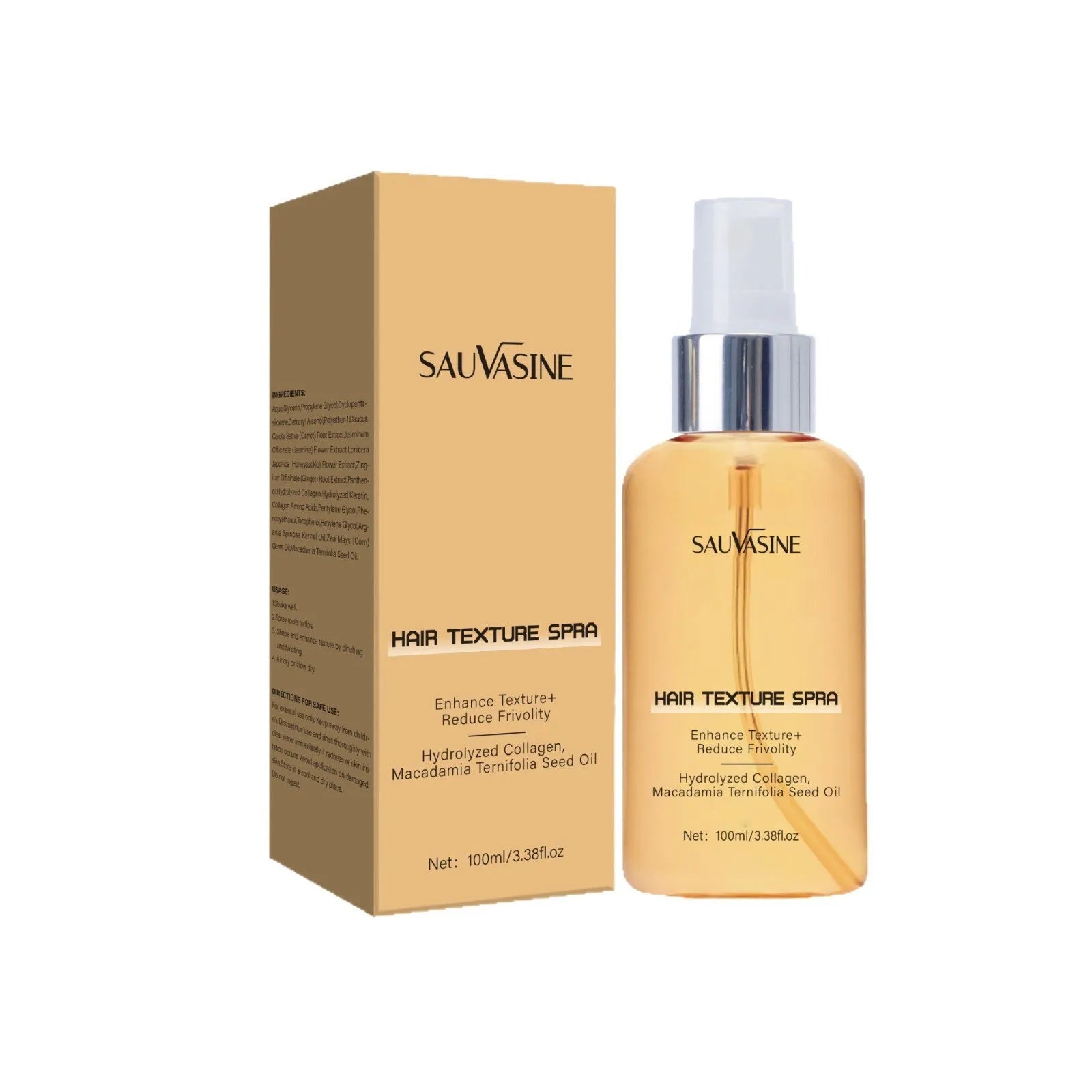 100 ml scalp care spray bottle for frizz control and dry hair moisturising