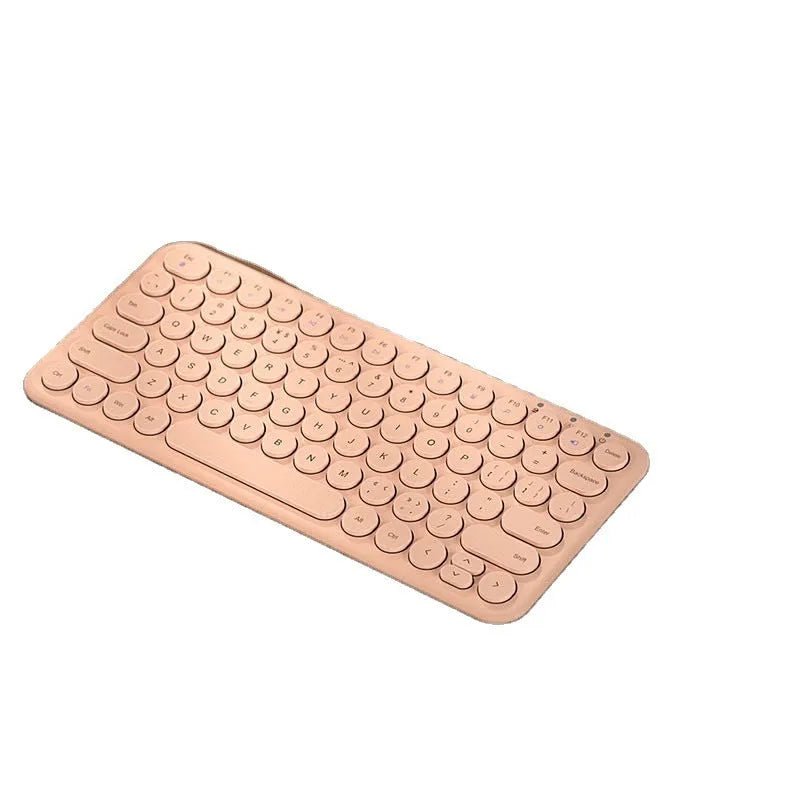 Mute ultra-thin wireless keyboard and mouse set in white, black, or pink colours with 1000DPI optical mouse