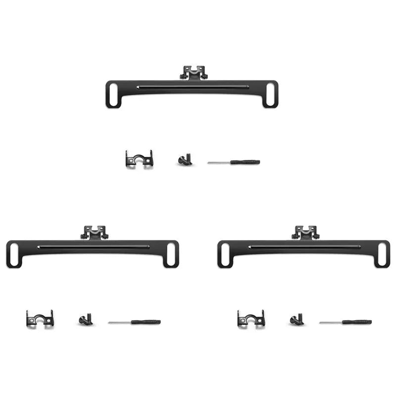 Metal license plate frame bracket with screwdriver for rearview camera, black colour