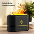 Black and white 7-colour flame effect humidifier with USB power and water tank