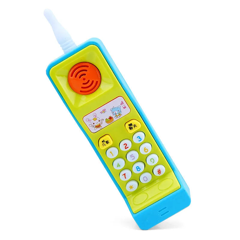 Children's battery-powered educational toy with cartoon animal theme producing sound and light