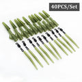 40 piece carp fishing gear accessories set in grass green colour made from ABS alloy copper