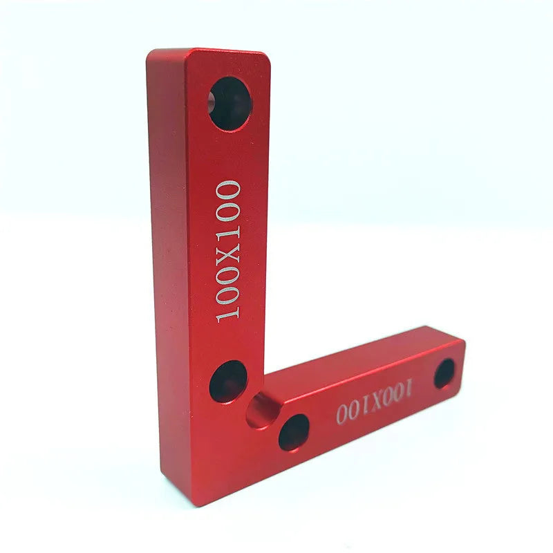 Aluminium woodworking right angle positioning block fixture for 90-degree clamping