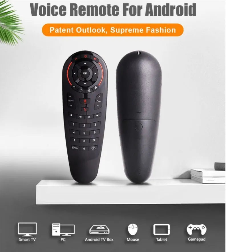 G30 wireless keyboard remote control with air mouse functionality and nano receiver