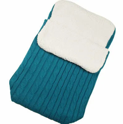 Baby stroller sleeping bag with thick cotton wool filling in envelope design, available in 15 colours including black and beige