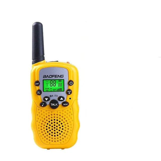 Child walkie talkie set with two handheld radios in choice of colours