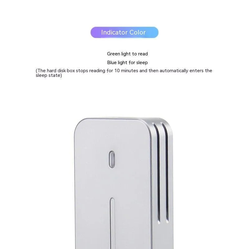 Aluminium alloy external NVME SSD enclosure with 10Gbps USB speed