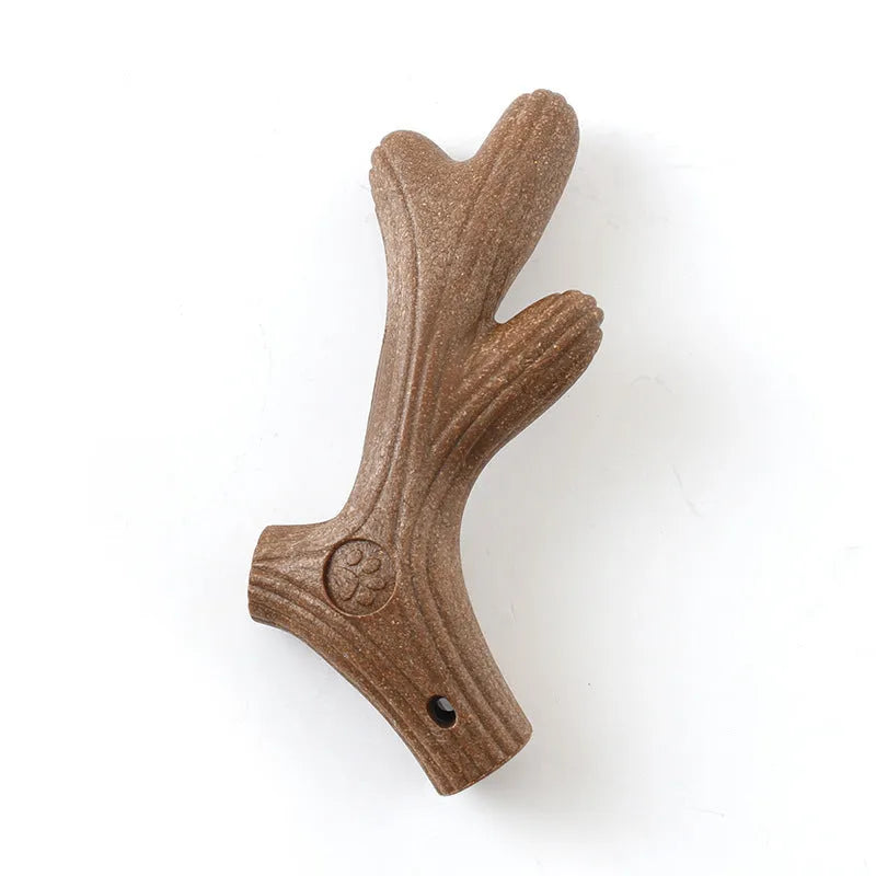 Pet dog toy with TPR molar bumps in bone style, small size for teeth cleaning and chewing