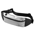 Men's blue Derm Oxford polyester waterproof sports waist bag for running and cycling.