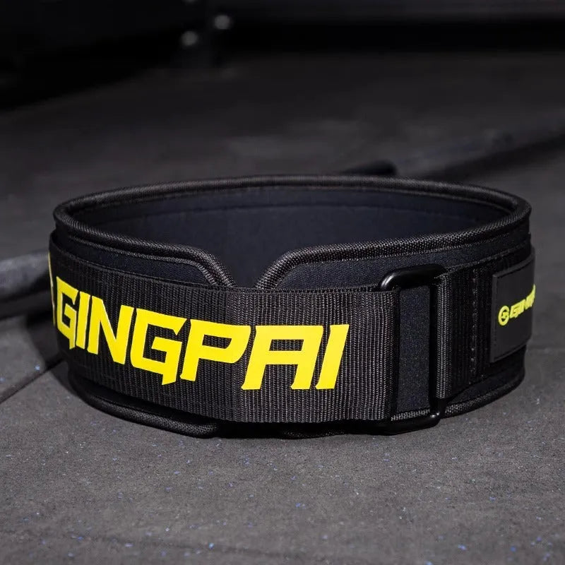 Abdominal exercising band weightlifting belt in black and army green for waist protection