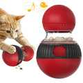 Rotating plastic cat toy with toy cat design and sound ball in Super Ball colour