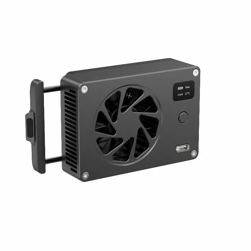 Black aluminium alloy computer radiator fan with smart cooling technology measuring 89mm