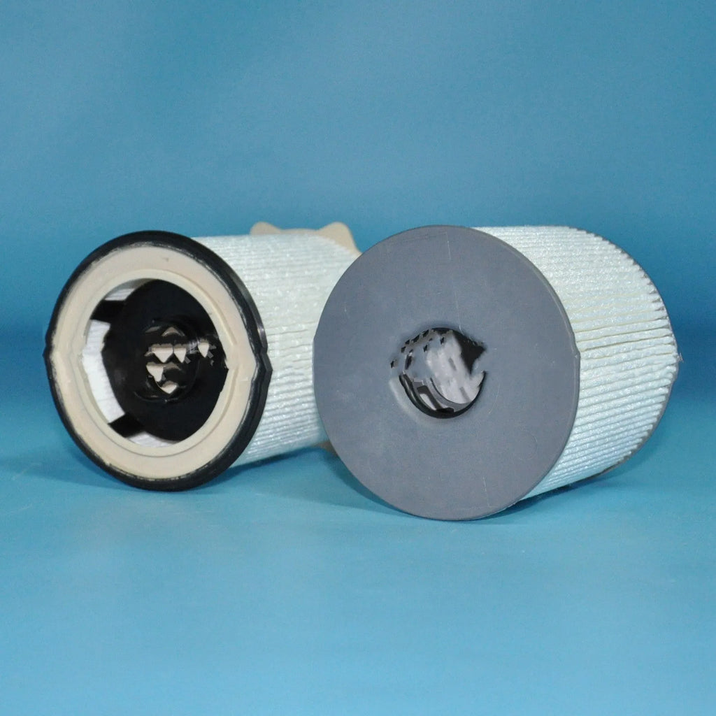RAM 1500-5500 diesel fuel filter kit with white housing and specified material components