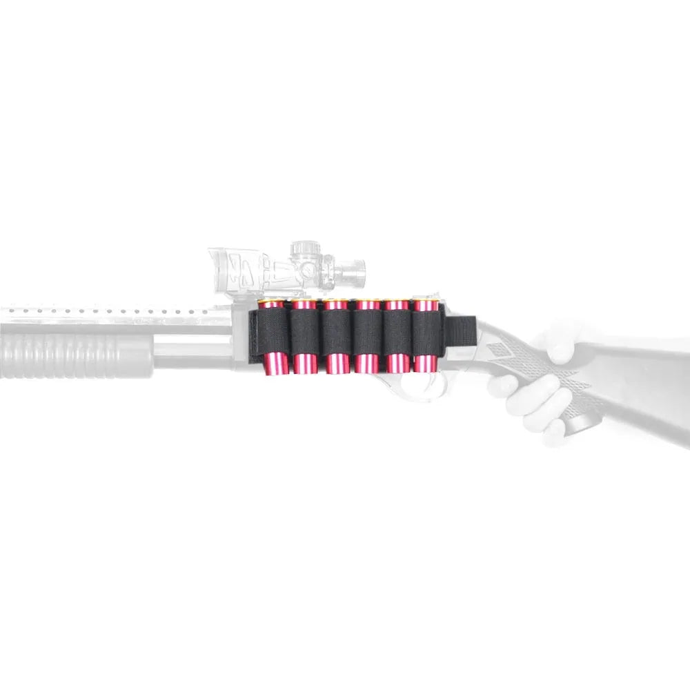 Tactical 6-hole storage bag in 1000D nylon measuring 5 by 16.5 centimetres