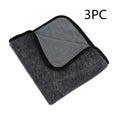 Grey microfiber car wash towel measuring 40x40cm for vehicle drying and polishing