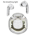 Transparent warehouse wireless Bluetooth headset in five colour options with in-ear design