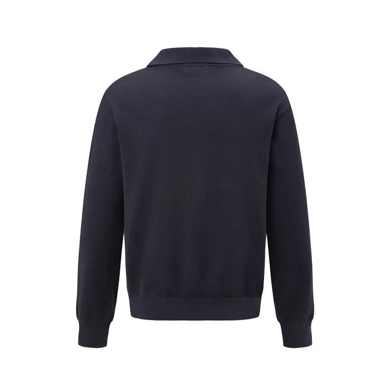 Loose pullover sweater in chemical fibre blend fabric in black, dark grey or creamy-white colours