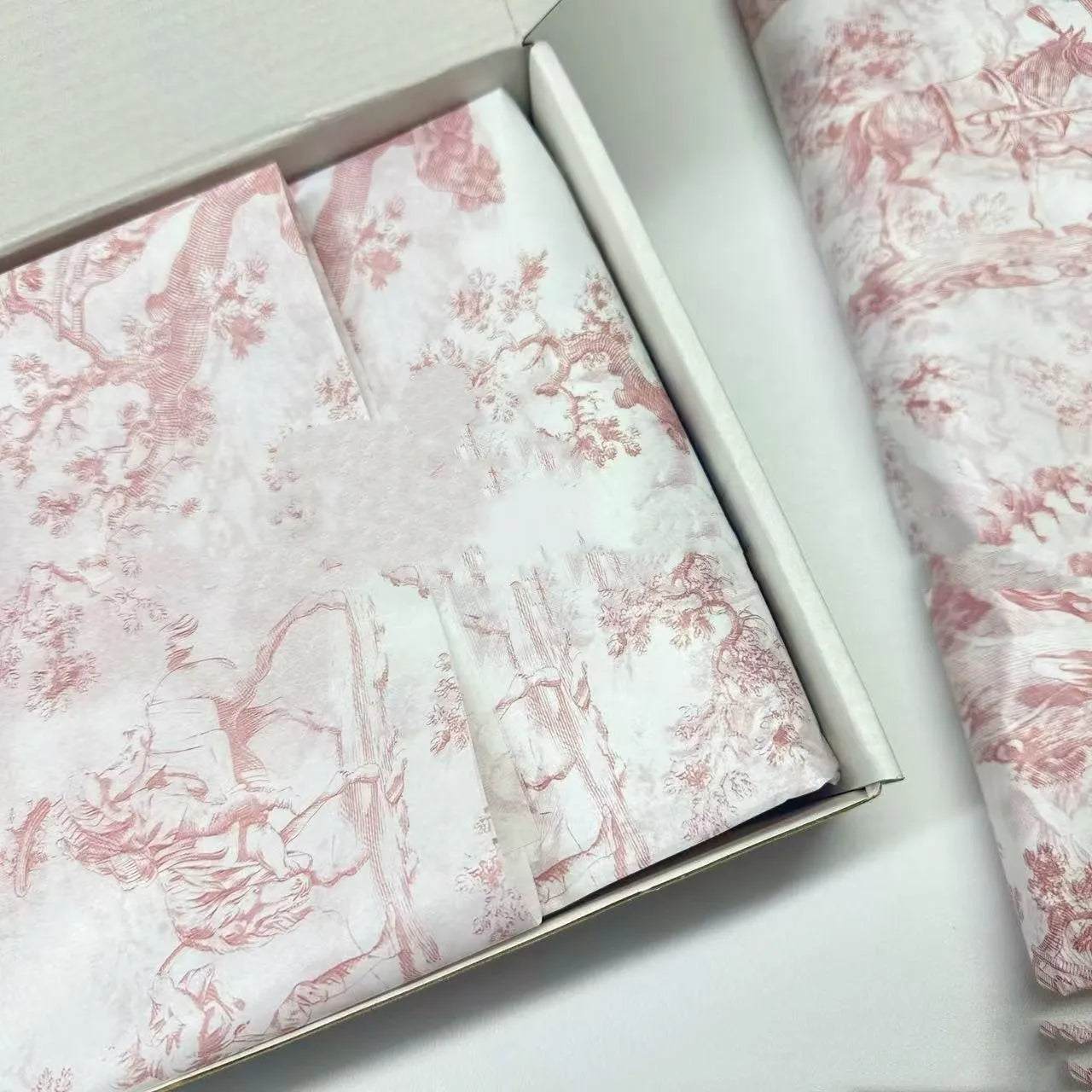 French MG decorative tissue paper sheet in retro pink purple colour, 50cm by 70cm size