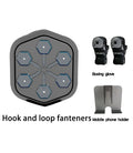 Black smart boxing machine with Bluetooth connectivity and 200kg strike capacity