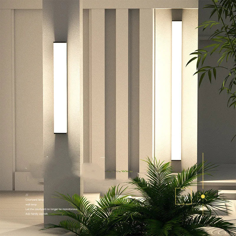 60cm stainless steel outdoor wall light with IP65 waterproof rating and LED light source