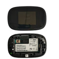 Black portable 4G wireless router with compact design for mobile internet access.