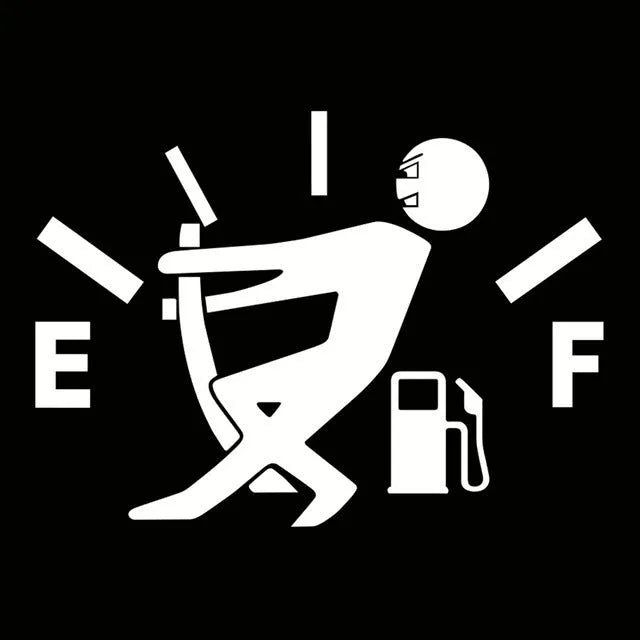 EF tank identification car sticker 12x9cm film material strong adhesive body sticker in colour options